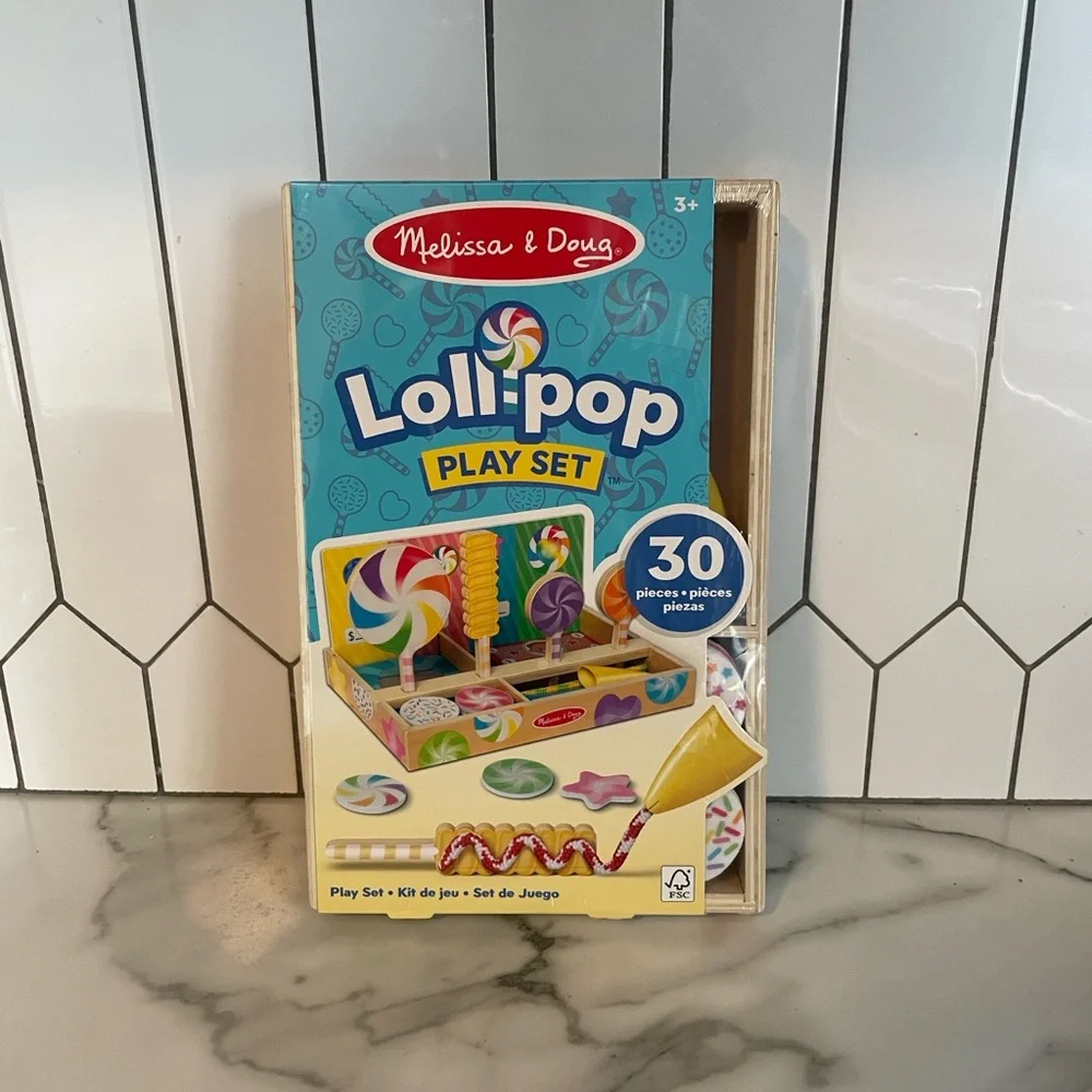 NIP Melissa & Doug Wooden Lollipop Play Set